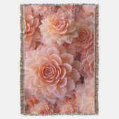 Abrikoos Crush Kleur van het Jaar 2024 Deken (Voorkant Verticaal)