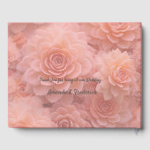 Abrikoos Crush Succulente Kleuren voor 2024 Gastenboek (Achterkant)