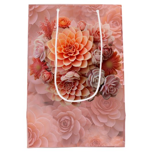 Abrikoos Crush Succulente Kleuren voor 2024 Medium Cadeauzakje (Achterkant)