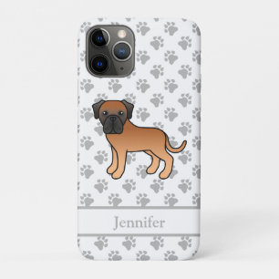 Abrikoos Engelse Mastiff Schattige Cartoon Hond & iPhone 11 Pro Hoesje