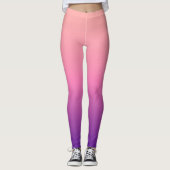 Abrikoos tot Paarse Leggings (Voorkant)