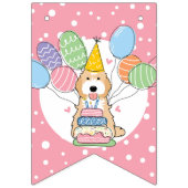 Abrikoos Tuxedo Cockapoo Cavapoo Hond Verjaardagsf Vlaggetjes (Eerste vlag)