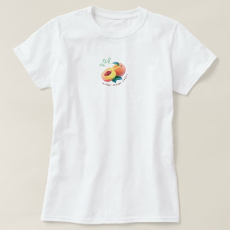 Abrikoos zoete verse vruchten esthetische zomer t-shirt