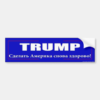 AbrikoosHitler: "Trump Russisch" bumpersticker