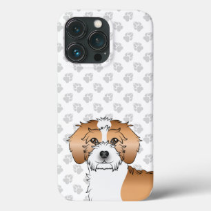 Abrikooskleurige Parti-kleur Mini Goldendoodle Hon iPhone 13 Pro Hoesje