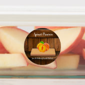 Abrikozen bewaren Rustige Cirkel Etiket voor voeds Labels (Aangebracht)