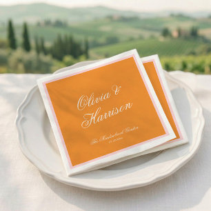 Abrikozen Crush Oranje Roze Stout Bruiloft Servett Servet