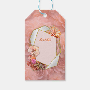 Abrikozen Crush Succulente Kleuren Cadeaulabel