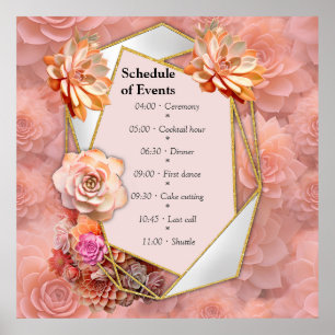 Abrikozen Crush Succulente Kleuren Poster