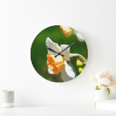 Abrikozen Daffodil Wall klok (Huis)