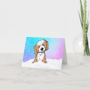 Abrikozen Goldendoodle Kaart