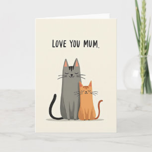 Abrikozen Kitten Moederdag Kaart