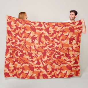 Abrikozen Lava Camouflage Fleece Deken