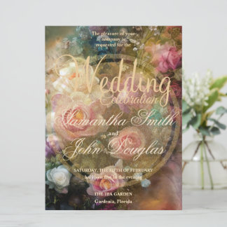 Abrikozen  Rozen geschilderd in oud goud