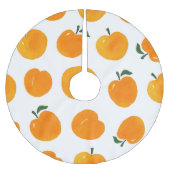 Abrikozen Waterverf Witte Achtergrond  Kerstboom Rok (Voorkant)