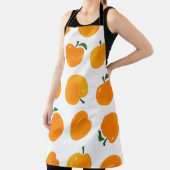 Abrikozen Waterverf Witte Achtergrond Schort (Insitu)