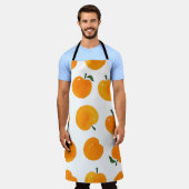 Abrikozen Waterverf Witte Achtergrond Schort (Gedragen)