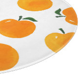 Abrikozen Waterverf Witte Achtergrond  Snijplank (Hoek)