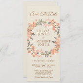  abrikozenbloem Bewaar de datum Kaart (Voorkant / Achterkant)