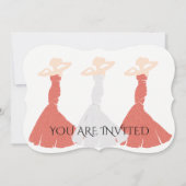 Abrikozenhuwelijk is mijn Bridesmaid Bridal Partij Kaart (Voorkant)