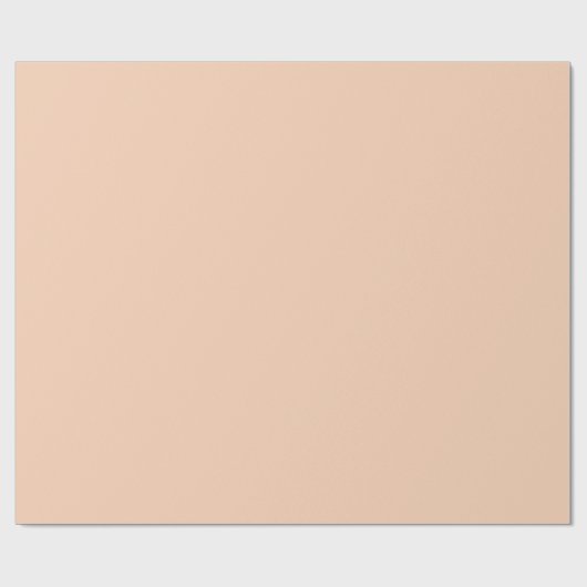 Abrikozenlicht Perzik Solid Plain Cadeaupapier (Vlak)