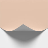 Abrikozenlicht Perzik Solid Plain Cadeaupapier (Hoek)