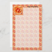 Abril Roos ventilator Afsluiten Foto ontwerp Briefpapier (Voorkant / Achterkant)