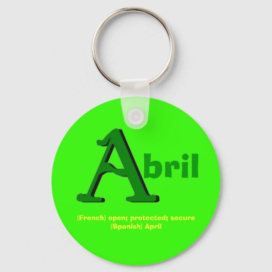 Abril Sleutelhanger (Voorkant)