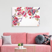 Abriot bloesems canvas afdruk (Insitu (Woonkamer))