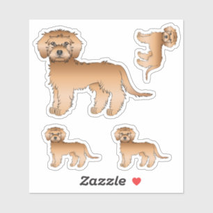 Abriot Mini Goldendole Cute Cartoon Dog Sticker