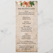  Abrique Lilies Wedding Programme Programma (Achterkant)