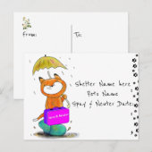 Abris Feline pour cartes postales Spay & Neuter Ca (Devant / Derrière)