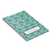 Abris Shetland Sheepdog Motif Aqua Carnet (Côté Droit)
