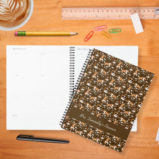 Abris Shetland Sheepdog Motif Brown planificateur