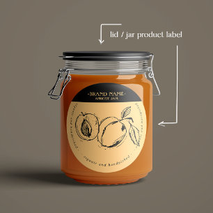 Abrit Jam Jar Label Packaging Design