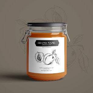 Abrit Jam Jar Label Packaging Design Sparkling Wijnetiket