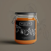 Abrit Jam Jar Label Packaging Design Sparkling Wijnetiket