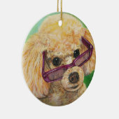 Abritish Poodle Ornament-kerstcadeau Keramisch Ornament (Rechts)