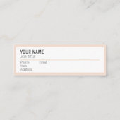 Abrito Modern Minimalist Mini Visitekaartje (Achterkant)