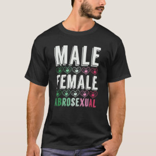 Abroseksualiteit Vlag Queer Pride LGBT Mannelijk V T-shirt