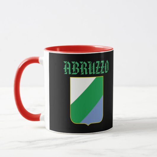 Abruzzen, Italië Crest Custom Mok (Links)
