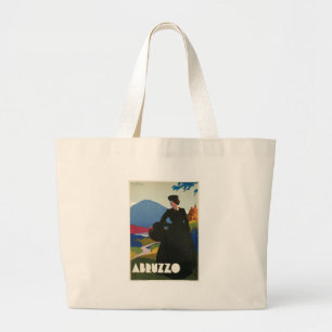 Abruzzen, Italië poster voor oldtimers Grote Tote Bag