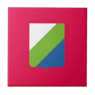 Abruzzen vlag Italië symbool Italië Tegeltje