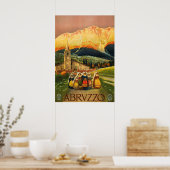 Abruzzes, Abrvzzo, italie Poster Vintage voyage (Cuisine)