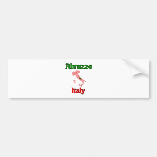 Abruzzo Italië Bumpersticker (Voorkant)