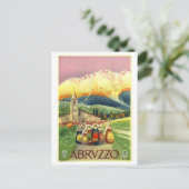  Abruzzo Italië Reisposter Briefkaart (Staand voorkant)