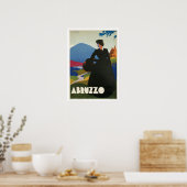 Abruzzo Italy Vintage Travel Poster (Keuken)