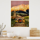 Abrvzzo Abruzzo Italie - Affiches Vintage voyage (Cuisine)