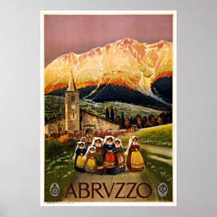 Abrvzzo Abruzzo Italie - Affiches Vintage voyage
