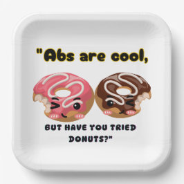 ABS ZIJN COOL, MAAR MOETEN DONUTS PROBEREN PAPIEREN BORDJE